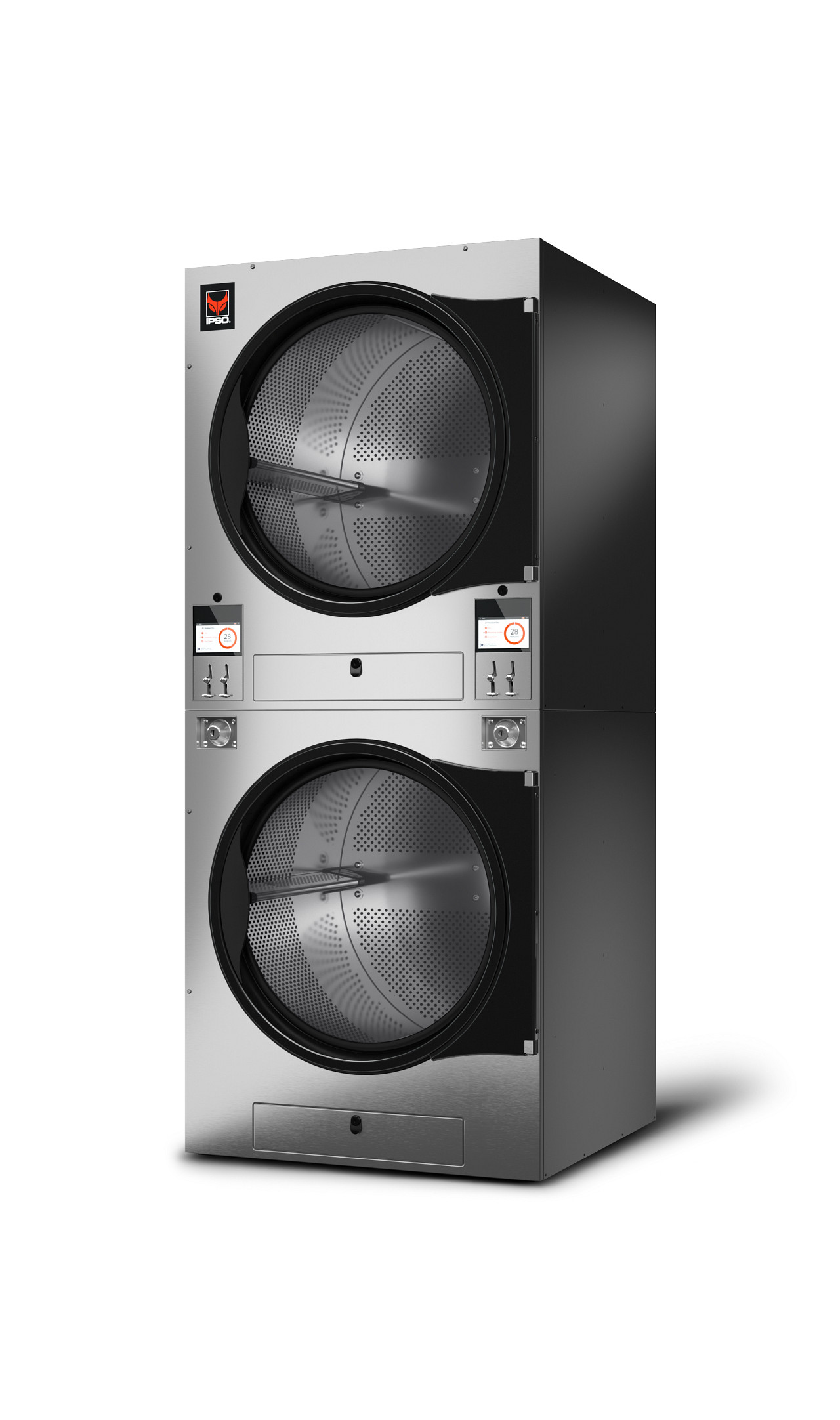 Ipso 21kg Stacked Dryer (Ipso DR445) - Image 2