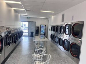 Washing machines supplied by Veeco at the new Aveley laundromat